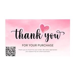 40 Handcrafted‎ Customizable Thank You Cards